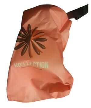 Pink Black Kollection Korean Beauty Full Tote Shopping Grocery Bag Handle